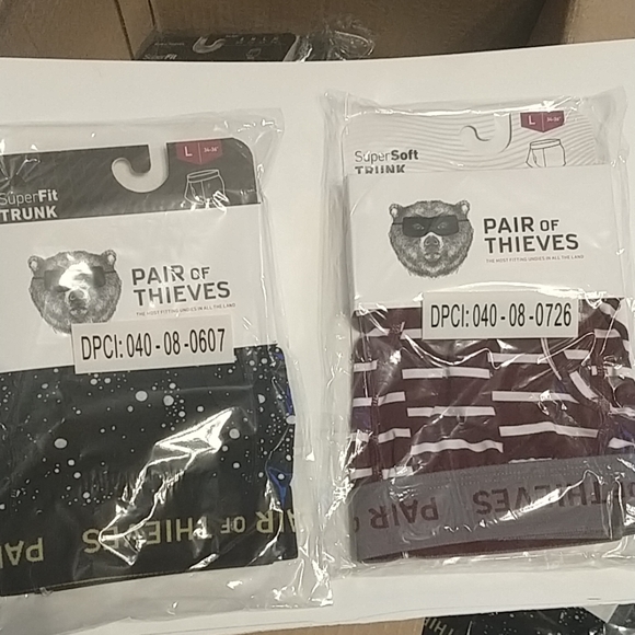 Pair of Thieves Men’s Striped SS Along Lines Trunk - Picture 2 of 8